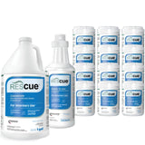 REScue Canister Wipes 12 Pack & Gallon Concentrate & RTU 32oz Disinfectant – Disinfectant Cleaner for Vet Use, Designed to Clean Kennels, Litter Boxes & More