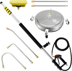 JANZ 24 FT Telescoping Wand and 20'' Surface Cleaner