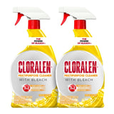Cloralen All Purpose Cleaner with Bleach Spray - (2 Pack) 32 fl oz - Fresh Scent - 3-in-1 Multipurpose Cleaner Spray - Deep Cleans, Eliminates Stains & Degreases