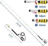 JANZ 24 FT Telescoping Wand and 20'' Surface Cleaner