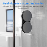 Window Cleaning Robot, 3000Pa Suction & Ultrasonic Spray Window Cleaner Robot Smart Path Planning & Edge Detection, Remote/APP Control for High-Rise Windows,Mirrors,Tiles-Streak-Free&Anti-Fall