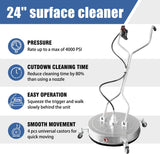 janz 24'' Surface Cleaner and 24 FT Telescoping Wand