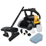 McCulloch MC1385 Deluxe Canister Steam Cleaner, 2-Hour Runtime, Chemical-Free, 23 Accessories: Mop Head, Brushes & More - Built for Home, Tile, Carpet, Furniture, & Personal Car Detailing