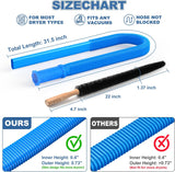 2 Pieces Dryer Vent Cleaner Kit Compatible with All Vacuum Cleaner, Dryer Lint Brush and Vacuum Hose Attachment with Stretch Universal Connector, Quickly Lint Remover