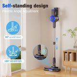 Cordless Vacuum Cleaner, Super Power Suction Stick Vacuum Cleaners with 2200 mAh Battery,8-in-1 Lightweight Self-Standing, 35 Mins Runtime for Home Low-Pile Carpet Pet Hair