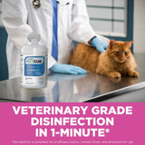 REScue Canister Wipes 12 Pack & Gallon Concentrate & RTU 32oz Disinfectant – Disinfectant Cleaner for Vet Use, Designed to Clean Kennels, Litter Boxes & More