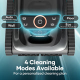 AIPER Scuba N1 Cordless Robotic Pool Cleaner, Wall & Waterline & Floor Cleaning, Smart Navigation, Superior Mobility, Four Cleaning Modes for Inground Pools up to 1600 sq.ft (Renewed)