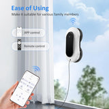 Window Cleaning Robot, 3000Pa Suction & Ultrasonic Spray Window Cleaner Robot Smart Path Planning & Edge Detection, Remote/APP Control for High-Rise Windows,Mirrors,Tiles-Streak-Free&Anti-Fall