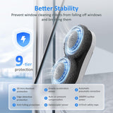 Window Cleaning Robot, 3000Pa Suction & Ultrasonic Spray Window Cleaner Robot Smart Path Planning & Edge Detection, Remote/APP Control for High-Rise Windows,Mirrors,Tiles-Streak-Free&Anti-Fall