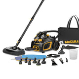 McCulloch MC1385 Deluxe Canister Steam Cleaner, 2-Hour Runtime, Chemical-Free, 23 Accessories: Mop Head, Brushes & More - Built for Home, Tile, Carpet, Furniture, & Personal Car Detailing