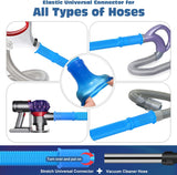 2 Pieces Dryer Vent Cleaner Kit Compatible with All Vacuum Cleaner, Dryer Lint Brush and Vacuum Hose Attachment with Stretch Universal Connector, Quickly Lint Remover