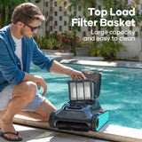 AIPER Scuba N1 Cordless Robotic Pool Cleaner, Wall & Waterline & Floor Cleaning, Smart Navigation, Superior Mobility, Four Cleaning Modes for Inground Pools up to 1600 sq.ft (Renewed)