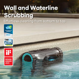 AIPER Scuba N1 Cordless Robotic Pool Cleaner, Wall & Waterline & Floor Cleaning, Smart Navigation, Superior Mobility, Four Cleaning Modes for Inground Pools up to 1600 sq.ft (Renewed)