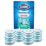 CLOROX ToiletWand Toilet Cleaning Refills, Disinfecting Scrubbing Pads, 20 Count (Pack May Vary)