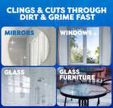 Windex Fast Shine Foam Glass Cleaner, No-Drip Aerosol Cleaning Spray, 19 oz.
