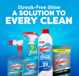 Windex Fast Shine Foam Glass Cleaner, No-Drip Aerosol Cleaning Spray, 19 oz.