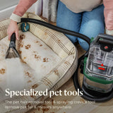 BISSELL Little Green Pet Pro Portable Carpet Cleaner Portable Carpet and Upholstery Deep Cleaner, Car/Auto Detailer, with Self-Cleaning Tough Stain Tool, Pet Hair Removal Tool, Crevice Tool (3909)