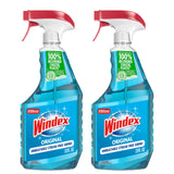 Windex Glass and Window Cleaner Spray Bottle, Packaging Designed to Prevent Leakage and Breaking, Surface Cleaning Spray, Original Blue Scent, 23 Fl Oz